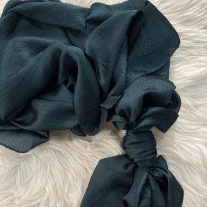Crinkle Silk Hijab - Kie Green