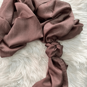 Crinkle Silk Hijab - Peanut