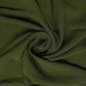 Georgette Hijab - Dark Olive