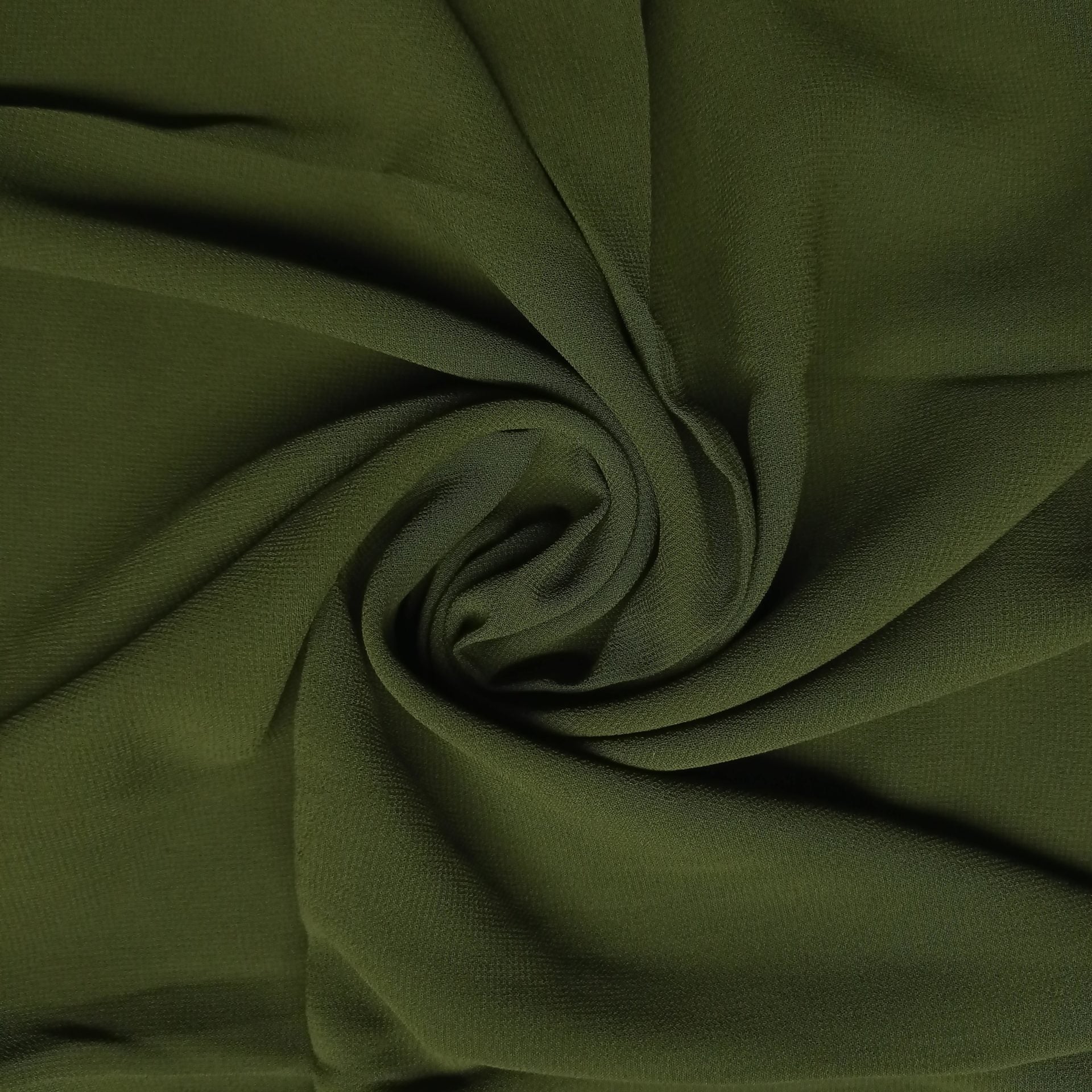 Georgette Hijab - Dark Olive