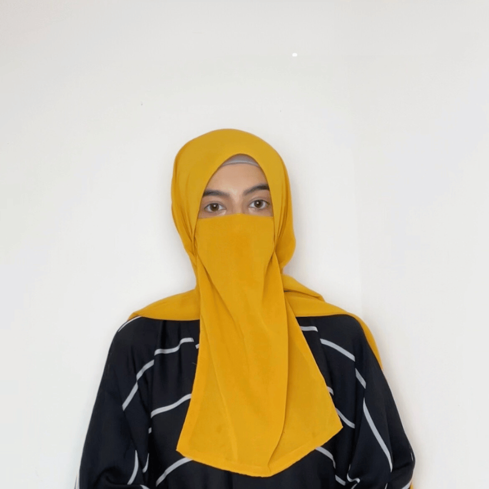 Hijab Naqab Set - Mustard