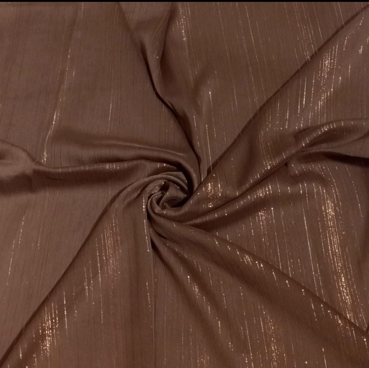 Shimmer Georgette Hijab - Chocolate