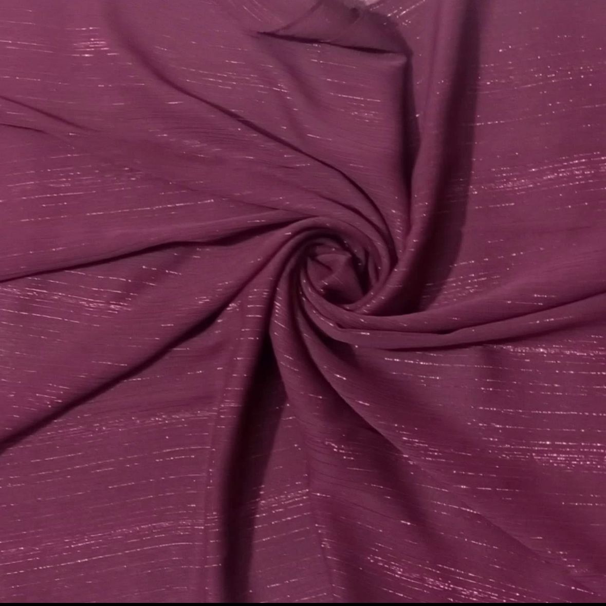 Shimmer Georgete Hijab - Maroon