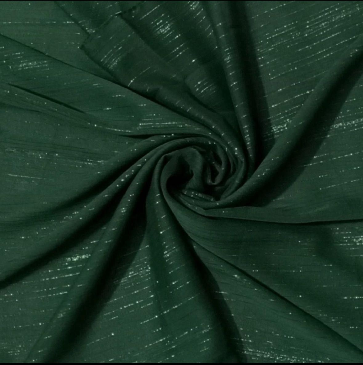 Shimmer Georgete Hijab - Green