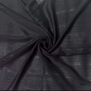 Shimmer Georgete Hijab- Black