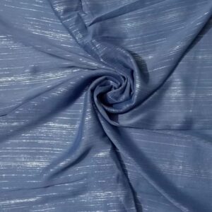 Shimmer Georgette Hijab - Dusty Blue