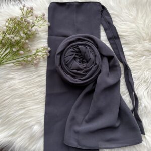 Hijab Naqab Set - Slate Grey