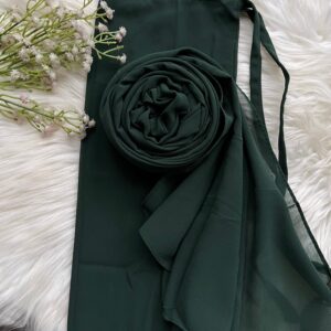 Hijab Naqab Set - Bottle Green