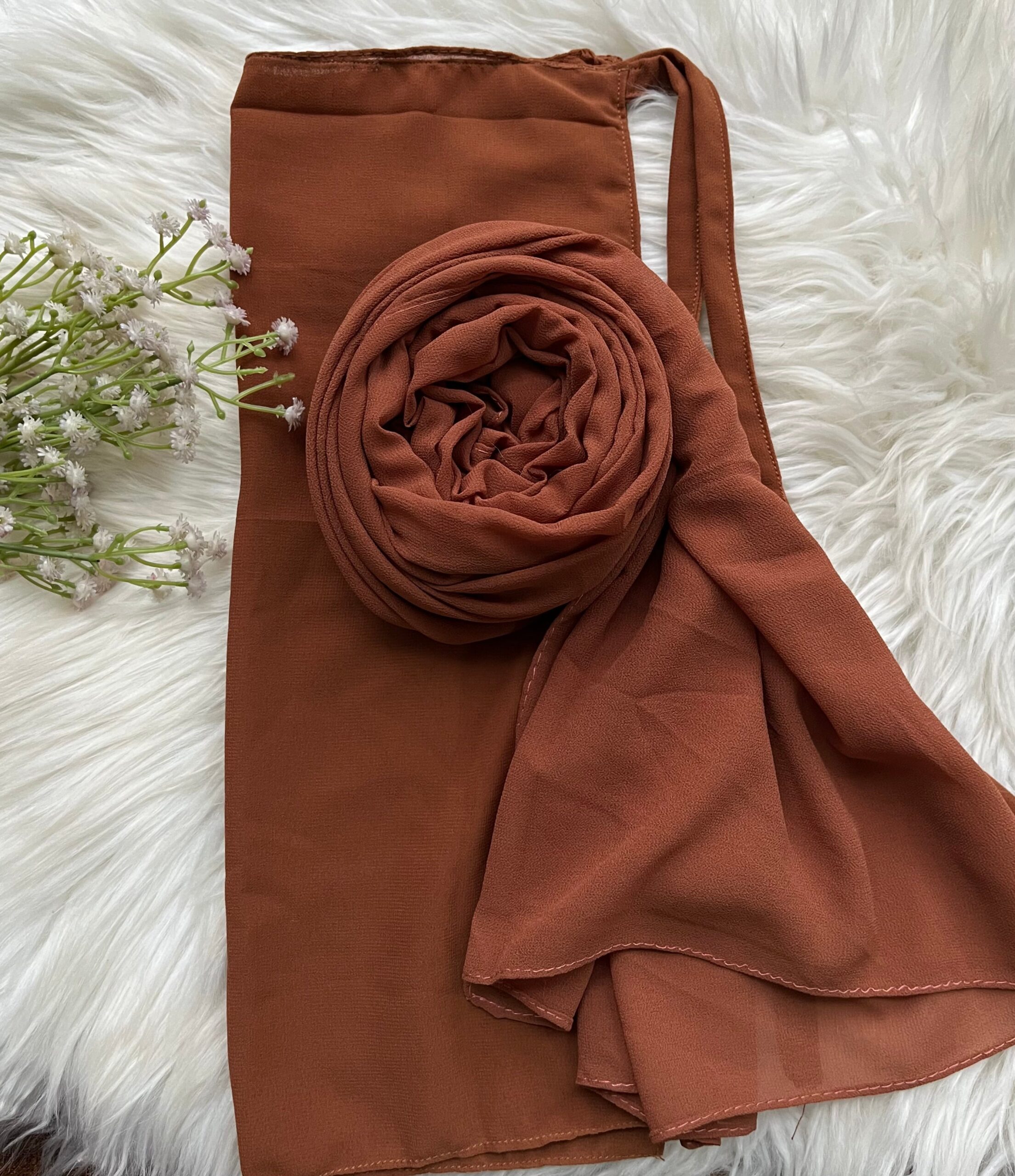 Hijab Naqab Set - Neon Orange