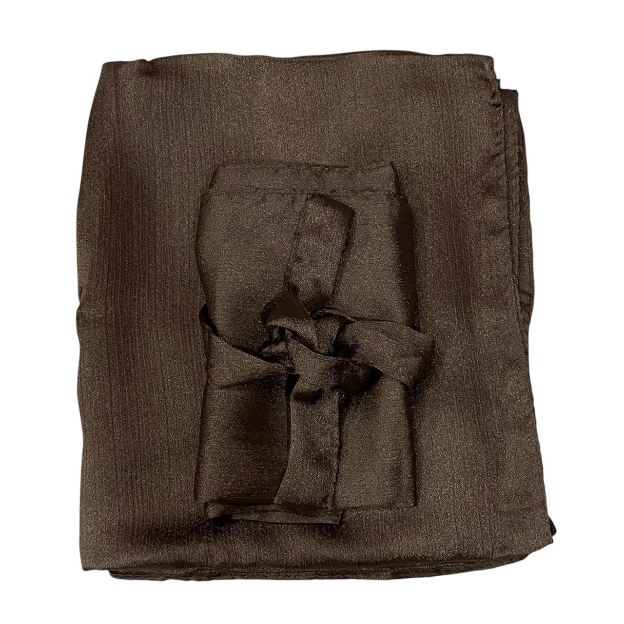 Silk Hijab And Niqab Set - Olive