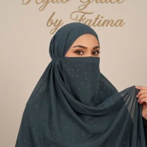 Moonlight Georgette Hijab & Naqab Zinc